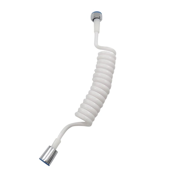 Spring Flexible Shower Hose,Leak-Proof Handheld Shower Head Hose,9.84 ft Telescopic Shower Hose for Water Plumbing Toilet Bidet Sprayer Gun Bathroom Spiral Flexible Shower (White)