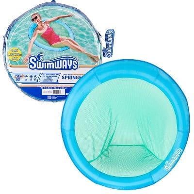 Spring Float Papasan Pool Lounger - Navy Blue