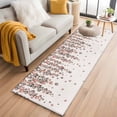 thumbnail image 1 of Spring Floral 2'x6' Runner Rugs for Hallway Kitchen Bedside Non Slip Washable, Red Gray Cherry Flowers Blossom Beige Entryway Rug Runners with Rubber Backing, Long Carpet Runner for Laundry Room, 1 of 8