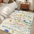 thumbnail image 1 of Spring Floral Area Rugs 4x6 for Living Room, Summer Farmhouse Vintage Botanical Non Slip Washable Rug Runner, Low Pile Indoor Floor Carpet Mat Bathroom Rugs for Bedroom, Kids Room, 1 of 9