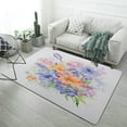 thumbnail image 1 of Spring Floral Area Rugs Carpet Suitable for Living Room Kitchen Bedroom Laundry Room Home Decorations, 1 of 7