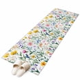 thumbnail image 1 of Spring Floral Area&nbsp;Rug 2x6ft Romantic Gradient Pink Yellow Blue Flowers Farmhouse Non-Slip&nbsp;Washable Square&nbsp;Rugs Soft Felt Indoor Floor Mat for Bedroom Kitchen Living Room Bathroom, 1 of 9