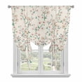 thumbnail image 1 of Spring Floral Balloon Curtains for Bedroom/Front Door/Bathroom, Watercolor Flowers Leaves Tree Branches Beige Tie Up Curtains 63 Inch Length Kitchen Curtains Shades for Windows 46"x63", 1 of 8