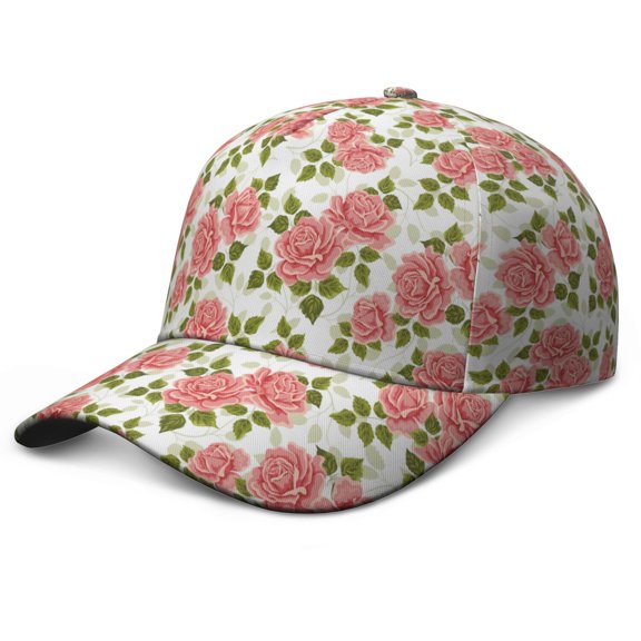 Spring Floral Baseball Cap Adjustable Snapback