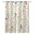 thumbnail image 1 of Spring Floral Blackout Curtains for Bedroom Living Room Darkening Curtains 84 Inch Length 2 Panels Set Summer Birds Botanical Country Pastoral Window Curtain Window Treatment Grommet Drapes 42"x84", 1 of 9