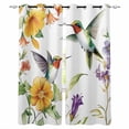 thumbnail image 1 of Spring Floral Blackout Curtains for Bedroom/Living Room, Thermal Insulated Kitchen Curtains, Summer Botanical Birds Vintage Grommet Darkening Window Treatment Drapes 52"x84"x2, 1 of 8