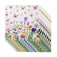 thumbnail image 1 of Spring Floral Cloth Napkins, Butterflies Botanical Farmhouse Washable and Reusable Dinner Napkins Set of 8, Table Napkin for Kitchen Party Birthday Wedding Hotel Housewarming 20"x20", 1 of 9