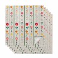 thumbnail image 1 of Spring Floral Cloth Napkins, Colorful Summer Flowers Vintage Botanical Washable and Reusable Dinner Napkins Set of 6, Table Napkin for Kitchen Party Birthday Wedding Hotel Housewarming 20"x20", 1 of 9