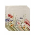 thumbnail image 1 of Spring Floral Cloth Napkins Washable Set of 4, Colorful Summer Botanical Flowers Vintage Reusable Dinner Table Napkins Cloth Bulk for Weddings Kitchen Restaurants Hotel Events Parties 20 x 20 Inch, 1 of 9