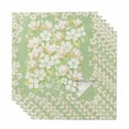 thumbnail image 1 of Spring Floral Cloth Napkins, Watercolor Orchid Flowers Leaves Botanical Green Washable and Reusable Dinner Napkins Set of 6, Table Napkin for Kitchen Party Birthday Wedding Hotel Housewarming 20"x20", 1 of 9