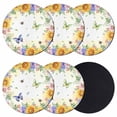 thumbnail image 1 of Spring Floral Coasters Set of 6, Absorbent Coasters for Drinks, Hydrangea Sunflowers Butterflies Watercolor Coaster for Desk Coffee Table Protection, Home Decor House Warming Gifts 4", 1 of 8