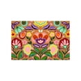 thumbnail image 1 of Spring Floral Coir Welcome Doormat, Non Slip Outdoor Entryway Mat, Heavy Duty Floral Floor Rug for Front Door Porch Indoor Outdoor Home Entrance Decor, 1 of 6