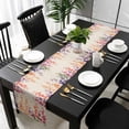 thumbnail image 1 of Spring Floral Cotton Linen Small Table Runner 13 x 36 inch Wildflower Beige Retro Garden Pastoral Non-slip Rectangular Dining Table Decor for Wedding Party Holiday Dinner, 1 of 8