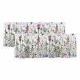 thumbnail image 1 of Spring Floral Curtain Valances for Windows, Kitchen Valance Window Treatments Panel 2 Pack, Watercolor Botanical Flowers Butterfly Rod Pocket Short Curtains for Bathroom Bedroom 54 x 18 Inch, 1 of 8