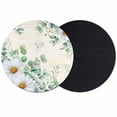 thumbnail image 1 of Spring Floral Daisy Coasters Set of 2, Absorbent Coasters for Drinks, Eucalyptus Leaves Watercolor Botanical Coaster for Desk Coffee Table Protection, Home Decor House Warming Gifts 4", 1 of 8