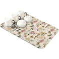 thumbnail image 1 of Spring Floral Dish Drying Mat for Kitchen Counter, Super Absorbent Quick Dry Coffee Bar Mat Pad Thin Diatomaceous Sink Mat Non Slip Dish Drainer Mat 23.5x15.5 Summer Yellow Pink Flowers Botanical, 1 of 6