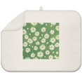 thumbnail image 1 of Spring Floral Dish Rack Mat with Daisies for Kitchen Counter Absorbent Microfiber Drying Pad Foldable 18x24 Inch, 1 of 5
