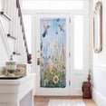 thumbnail image 1 of Spring Floral Door Curtains for Door Window, French Sidelight Front Back Door Curtains With Tieback, Summer Botanical Hummingbird Kitchen Rod Pocket Drapes Panel, 54"x72", 1 of 5