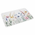 thumbnail image 1 of Spring Floral Doormat Outdoor Entrance 24"x36", Vintage Summer Flower Botanical Absorb Moisture Dirt Door Mats, Non-Slip Rubber Backing Floor Mats Indoor, Low-Profile Front Door Rugs, 1 of 9