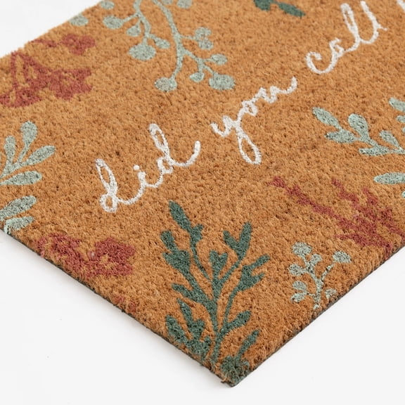 Spring Floral Doormat Outdoor Indoor Entrance Non Slip Decorative Welcome Mat for Front Door Holiday Flowers Door Mats for Outside Porch Patio Garden Backyard Home Garage