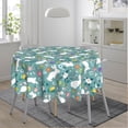 thumbnail image 1 of Spring Floral Easter Rabbit Green Round Tablecloth 60 Inch, Decorative Holiday Home Party Table Cloth for Kitchen Dining Picnic Table Cover, 1 of 6