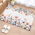 thumbnail image 1 of Spring Floral Entryway Rug 2'x3'&nbsp; Non Slip Front Door Mats, Elegant Flowers Farmhouse Botanical Entrance Rugs Indoor Outdoor Carpet, Washable Floor Mats Small Area Rug for Bedroom Kitchen, 1 of 8