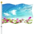 Spring Floral Flags Banner Seasonal Indoor Outdoor Party Decorations