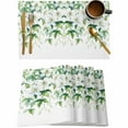 thumbnail image 1 of Spring Floral Green Watercolor Leaves Placemats Set of 4,Wipeable Washable Table Mats for Dining Tables,Weeping Vine Flower Place Mats for Kitchen Event Party Tabletop Decor, 1 of 7