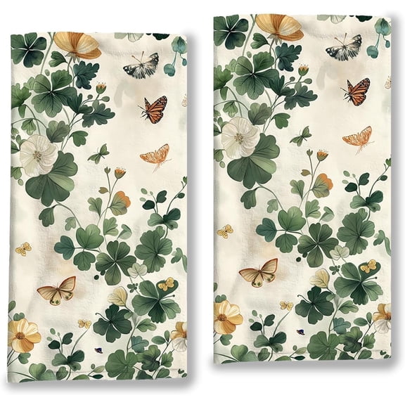 Spring Floral Hand Towel Set Of 2 Wildflower Decorative Hand Towels Soft High Absorbent Printed Towels Bathroom Decorative Hand Towel Dish Towel Kitchen Sports Gym Yoga Home Decor 15.7X 23.6 Inches