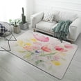 thumbnail image 1 of Spring Floral Home Decor Living Room Carpet Non-slip Hotel Lobby Floor Mat Kitchen Bedroom Entrance Doormat s, 1 of 6