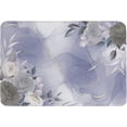 thumbnail image 1 of Spring Floral Indoor Doormat Absorbent Floor Mats, Watercolor Flowers Purple Marble Doormat Non-Slip Entrance Front Door Rug Kitchen Bathroom Entryway Rugs 16x24 Inch, 1 of 4