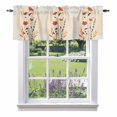 thumbnail image 1 of Spring Floral Kitchen Curtain Valances for Windows Farmhouse Short Curtains, Middle Century Summer Botanical Boho Rod Pocket Valance Curtain for Bedroom Cafe Living Room 42"x12", 1 of 8