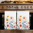 thumbnail image 1 of Spring Floral Kitchen Towels Set of 1, Watercolor Elegant Summer Botanical Absorbent Dish Towels for Kitchen, Microfiber Hand Towel, Quick Drying Tea Towel for Cleaning Decorative Dishcloths, 1 of 7