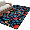 thumbnail image 1 of Spring Floral Large Area Rugs for Bedroom Living Room, Soft Non Slip Carpet Bedside Rug, Modern Abstract Art Birds Rectangular Floor Cover Kitchen Accent Rug 3'x5' for Dining Room/Office, 1 of 9