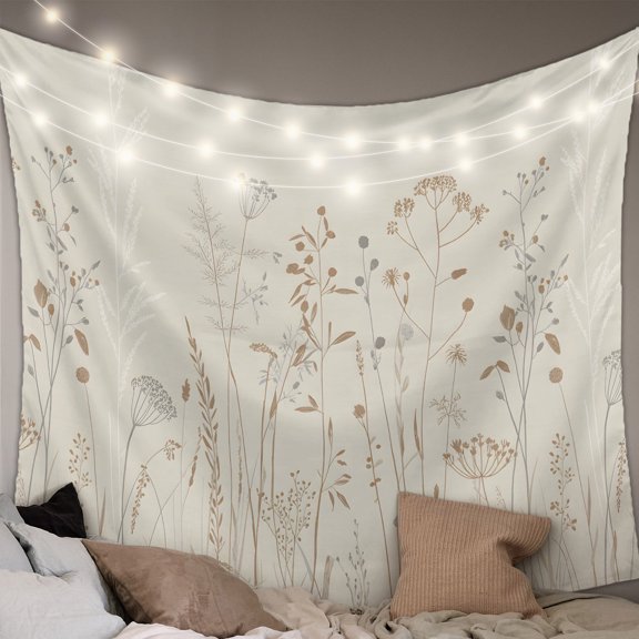 Spring Floral Large Tapestry for Bedroom Wall Hanging Tapestry, Modern Abstract Art Pastoral Ceiling Backdrop Tapestries Poster Blanket Wall Decor for Teens Room Living Room Dorm 100" x 59"