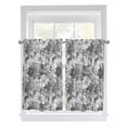 thumbnail image 1 of Spring Floral Living Room Curtains 2 Panel, Retro Country Flowers Leaves Botanical Gray Cafe Window Treatment, Farmhouse Bedroom Bathroom Kitchen Curtains Drapes 104"x54", 1 of 6