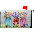 thumbnail image 1 of Spring Floral Mailbox Covers Magnetic Colorful Flowers Leaf Mailbox Cover Standard Size 18 X 21 Inch Spring/Summer Holiday Welcome Mailbox Wrap Post Letter Box Cover Decorative for Home Outdoor Garden, 1 of 6