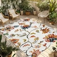 thumbnail image 1 of Spring Floral Outdoor Rug for Patio/Deck/Porch, Non-Slip Large Area Rug 5 x 7 Ft, Summer Botanical Flowers Vintage Birds Indoor Outdoor Rugs Washable Area Rugs, Reversible Camping Rug Carpet Runner, 1 of 8