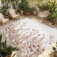 thumbnail image 1 of Spring Floral Outdoor Rug for Patio/Deck/Porch, Non-Slip Large Area Rug 5 x 7 Ft, Watercolor Elegant Pastoral Flowers Indoor Outdoor Rugs Washable Area Rugs, Reversible Camping Rug Carpet Runner, 1 of 8