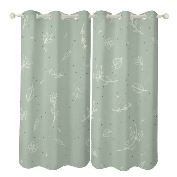Spring Floral Patterns Blackout Window Curtains for Bedroom Living Room ...