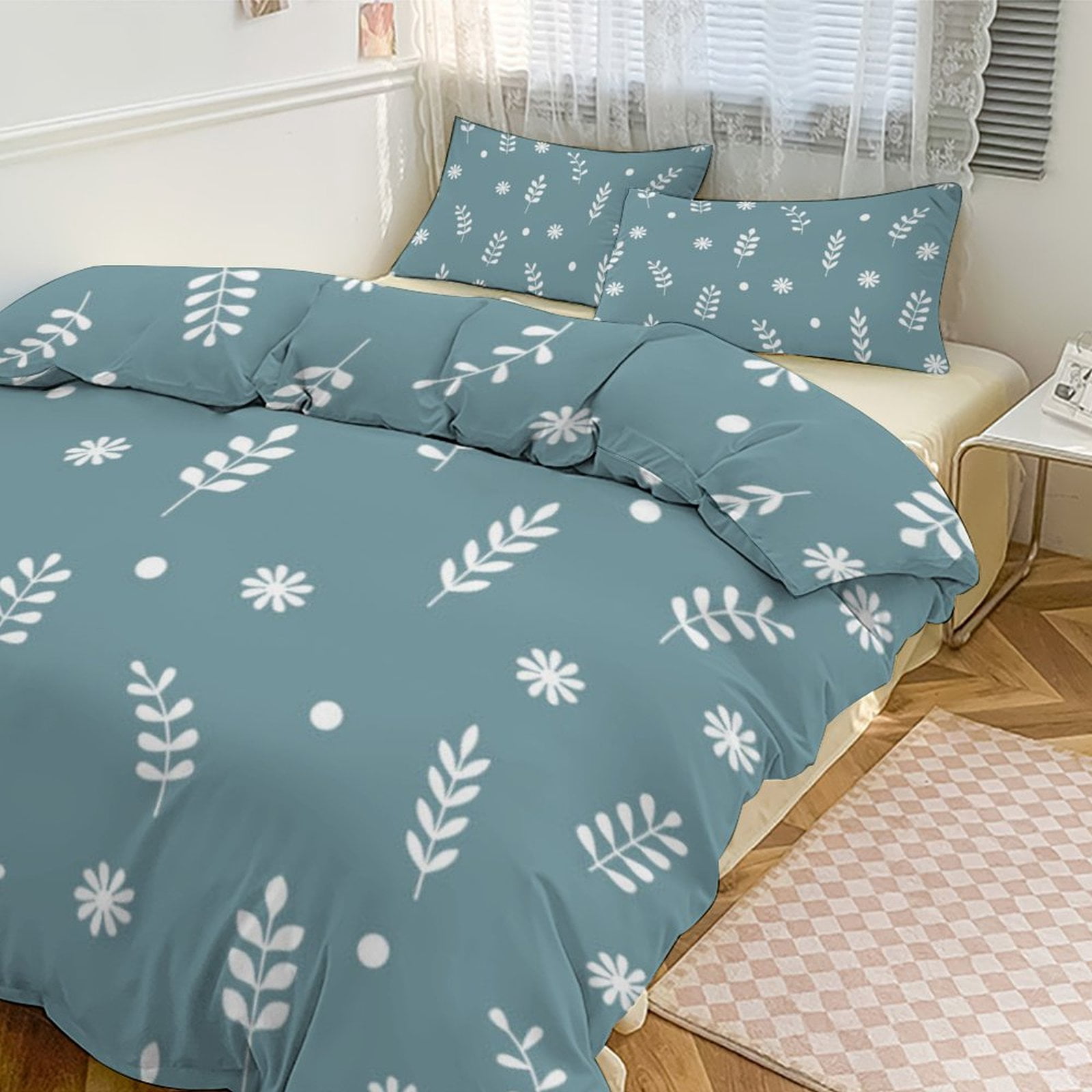 Spring Floral Patterns Duvet Cover Set Bedding Set Polyester Quilt ...