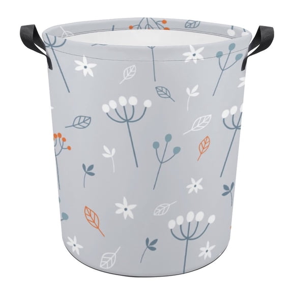 Spring Floral Patterns Print Foldable Laundry Basket for Clothes Storage Hamper