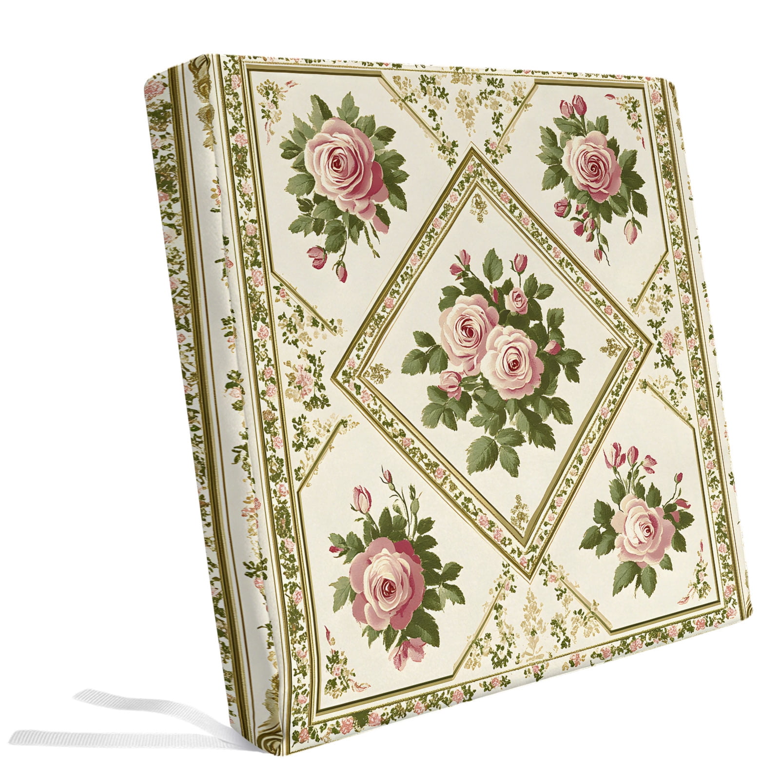 Spring Floral Pink Rose Botanical Outdoor Seat Cushion Covers Set of 2 ...