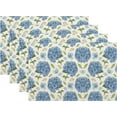 thumbnail image 1 of Spring Floral Placemats 12x18 Inches Set of 4 Blue Hydrangea Flower Decorative Rectangle Table Mats Summer Floral Linen Place Mats for Home Kitchen Party Dining Table Decor, 1 of 6