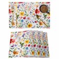 thumbnail image 1 of Spring Floral Placemats Set of 2, Gradient Red Pink Yellow Flowers Romantic Farmhouse Non-Slip Place Mats Washable Table Mats for Kitchen Dining Table Decorations Indoor/Outdoor, 1 of 9