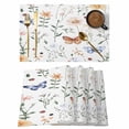 thumbnail image 1 of Spring Floral Placemats Set of 4, Rustic Butterfly Flower Country Plant Botanical Non-Slip Place Mats Washable Table Mats for Kitchen Dining Table Decorations Indoor/Outdoor, 1 of 9