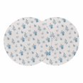 thumbnail image 1 of Spring Floral Round 13 Inch Placemats Set of 2, Blue Cherry Flowers Blossoms Beige HeatResistant Non Slip Place Mats for Dining Table, Wipeable Braided Kitchen Table Mats for Housewarming, 1 of 9
