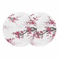 thumbnail image 1 of Spring Floral Round 13 Inch Placemats Set of 2, Red Cherry Flowers Branches Oil Painting Art HeatResistant Non Slip Place Mats for Dining Table, Wipeable Braided Kitchen Table Mats for Housewarming, 1 of 9