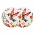 thumbnail image 1 of Spring Floral Round 13 Inch Placemats Set of 2, Summer Botanical Birds Flowers Pastoral HeatResistant Non Slip Place Mats for Dining Table, Wipeable Braided Kitchen Table Mats for Housewarming, 1 of 9