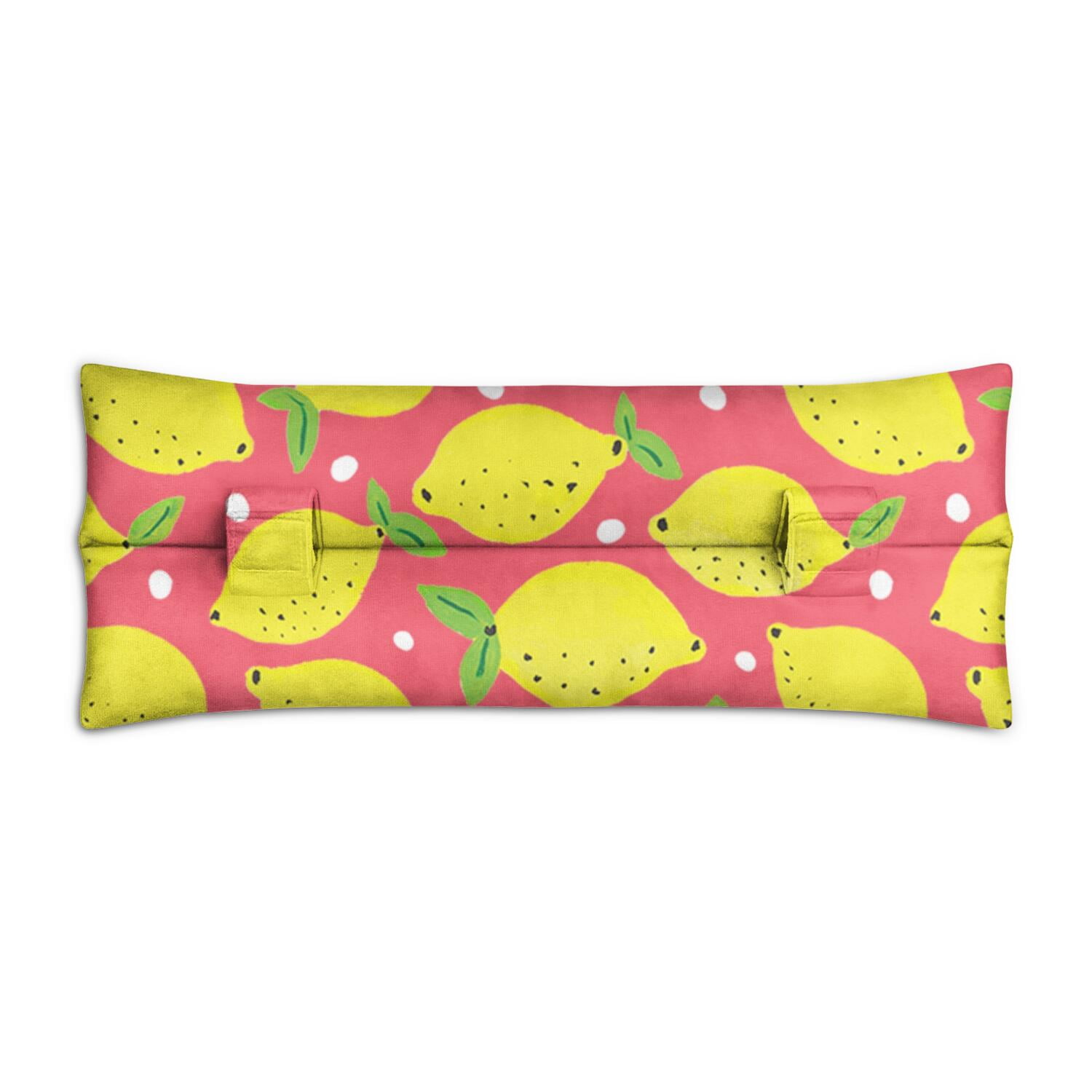Spring Floral Seatbelt Pillow for Post-Surgery - Mastectomy Breast Surgery Heart Surgery Recovery Cushion - Soft Car Travel Pillow (Lemons & Bees)